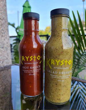 Krystos Signature Sauces Bottles